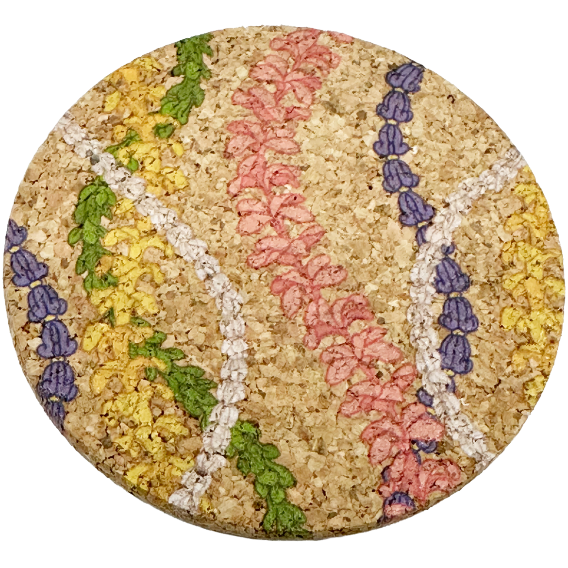 Crown Flower, Pakalana, Pikake, Plumeira, Puakenikeni, Lei Cork Coaster