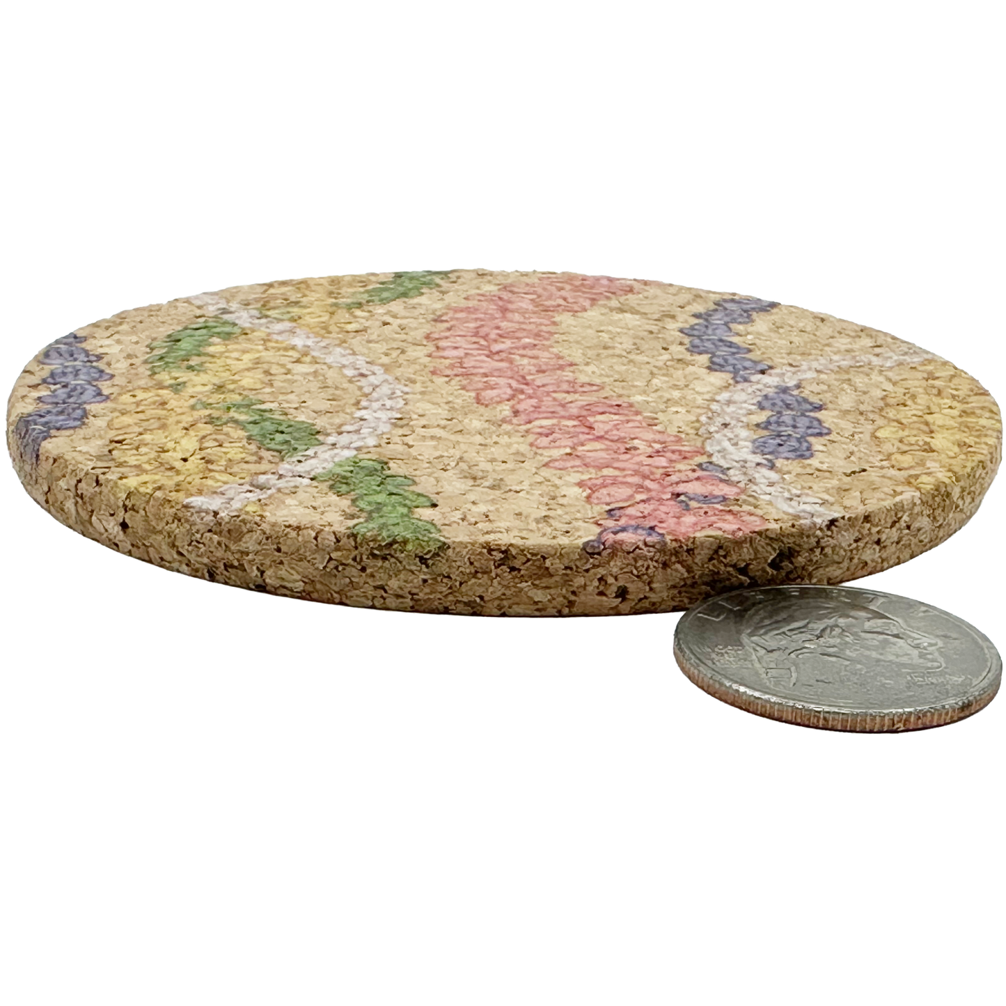 Crown Flower, Pakalana, Pikake, Plumeira, Puakenikeni, Lei Cork Coaster