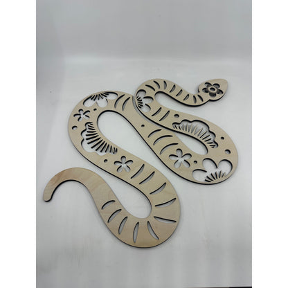 Laser Cut Wooden Snake Cut Out Keepsake - Limited Edition 2025