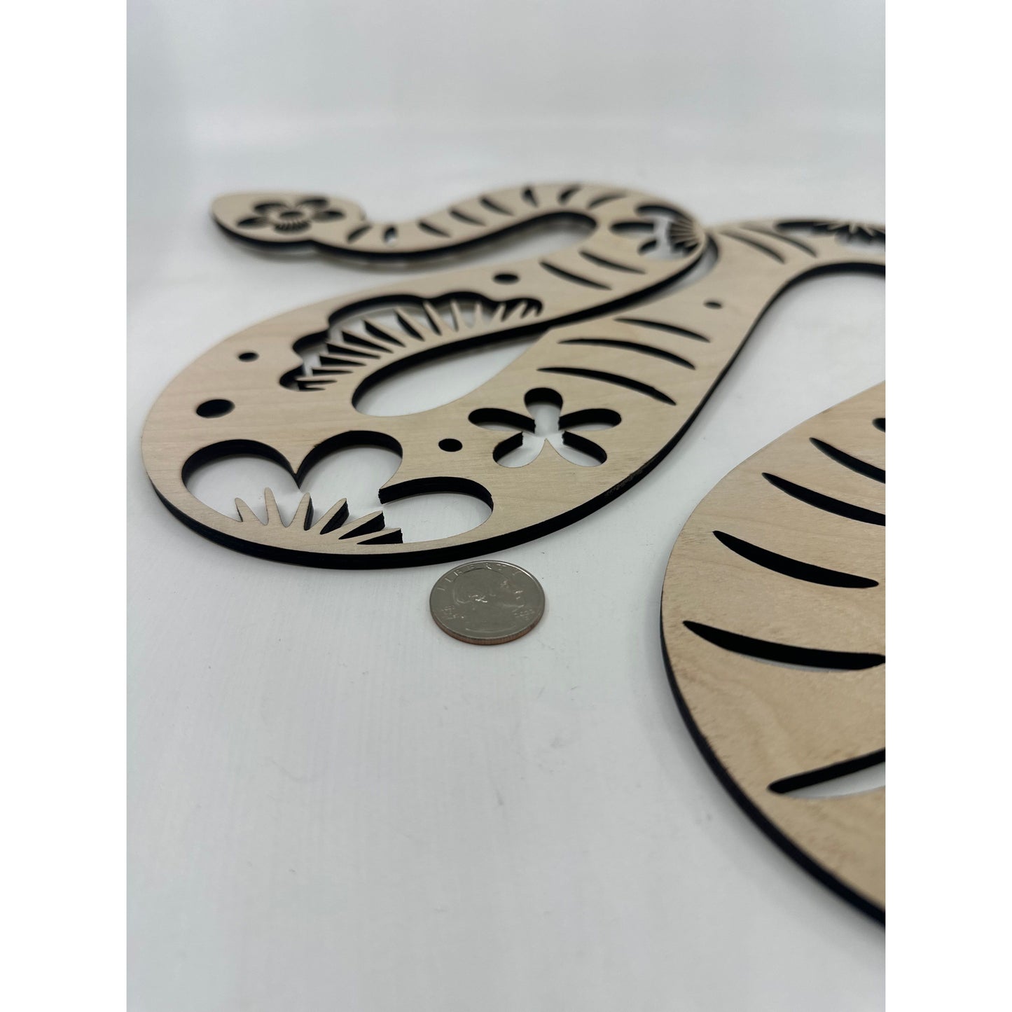 Laser Cut Wooden Snake Cut Out Keepsake - Limited Edition 2025