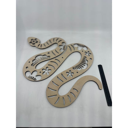 Laser Cut Wooden Snake Cut Out Keepsake - Limited Edition 2025