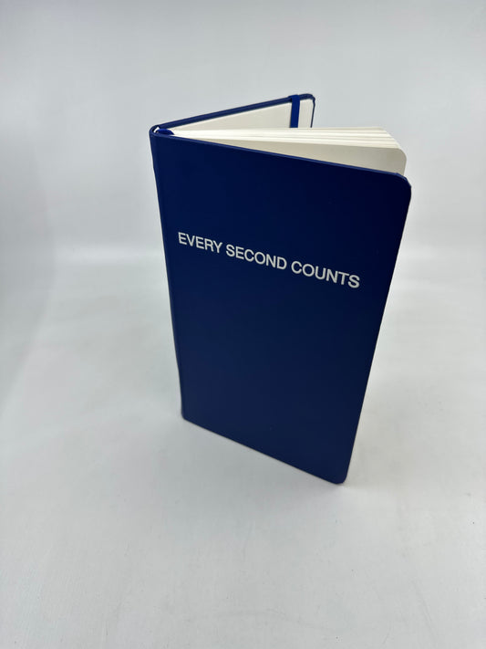 Every Second Counts Journal – A5 Lined Notebook with Pen