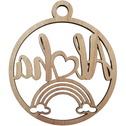 Aloha Rainbow Wooden Keepsake