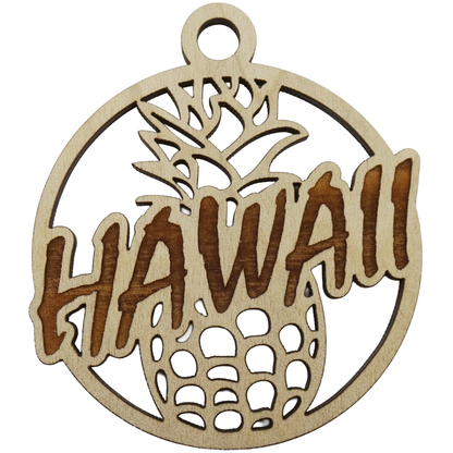 Hawaii Pineapple Wooden Keepsake