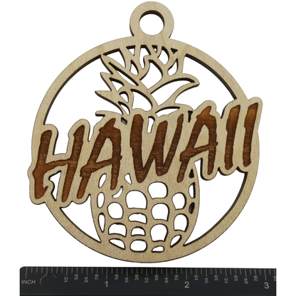 Hawaii Pineapple Wooden Keepsake