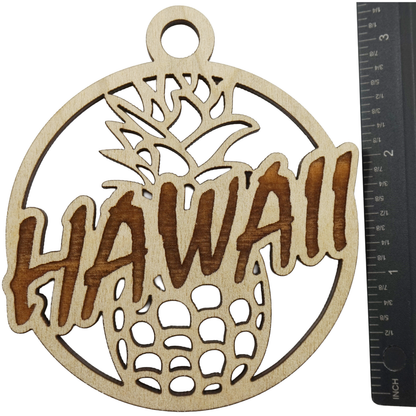 Hawaii Pineapple Wooden Keepsake