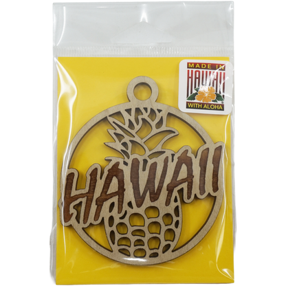 Hawaii Pineapple Wooden Keepsake