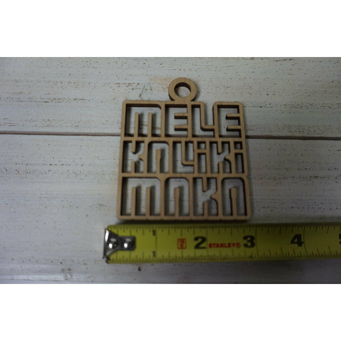 Mele Kalikimaka Square Keepsake Ornament