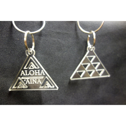 Triangle Aloha `Aina Acrylic Keychain