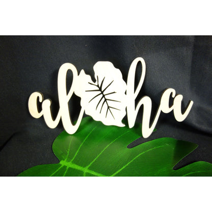 Aloha Kalo Leaf Decorative Piece