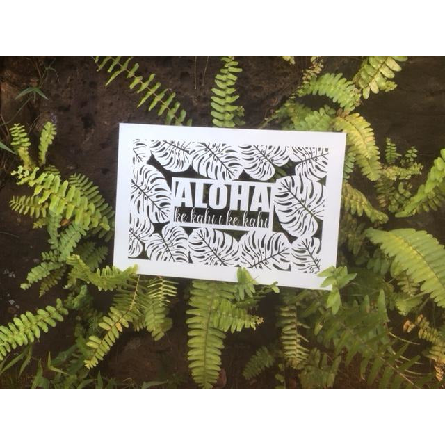 *CUSTOM ORDER* Monstera Leaf Rectangular Plaque