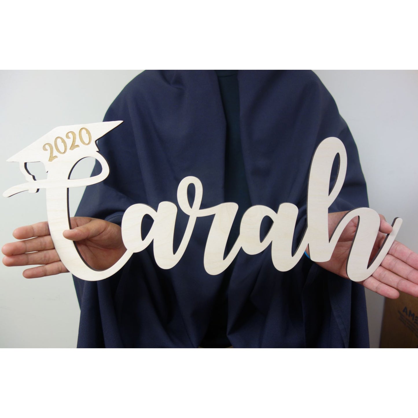 *CUSTOM ORDER* Name with Graduation Cap