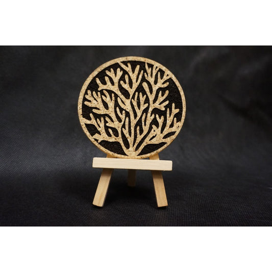 Coral Cork Coaster
