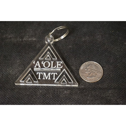 'Aole TMT Mauna Kea Acrylic Triangular Keychain