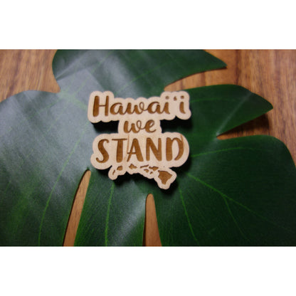 Hawaii We Stand Island Chain Magnet