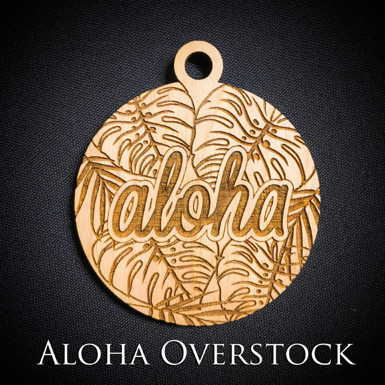 Aloha Monstera Palm Ornament