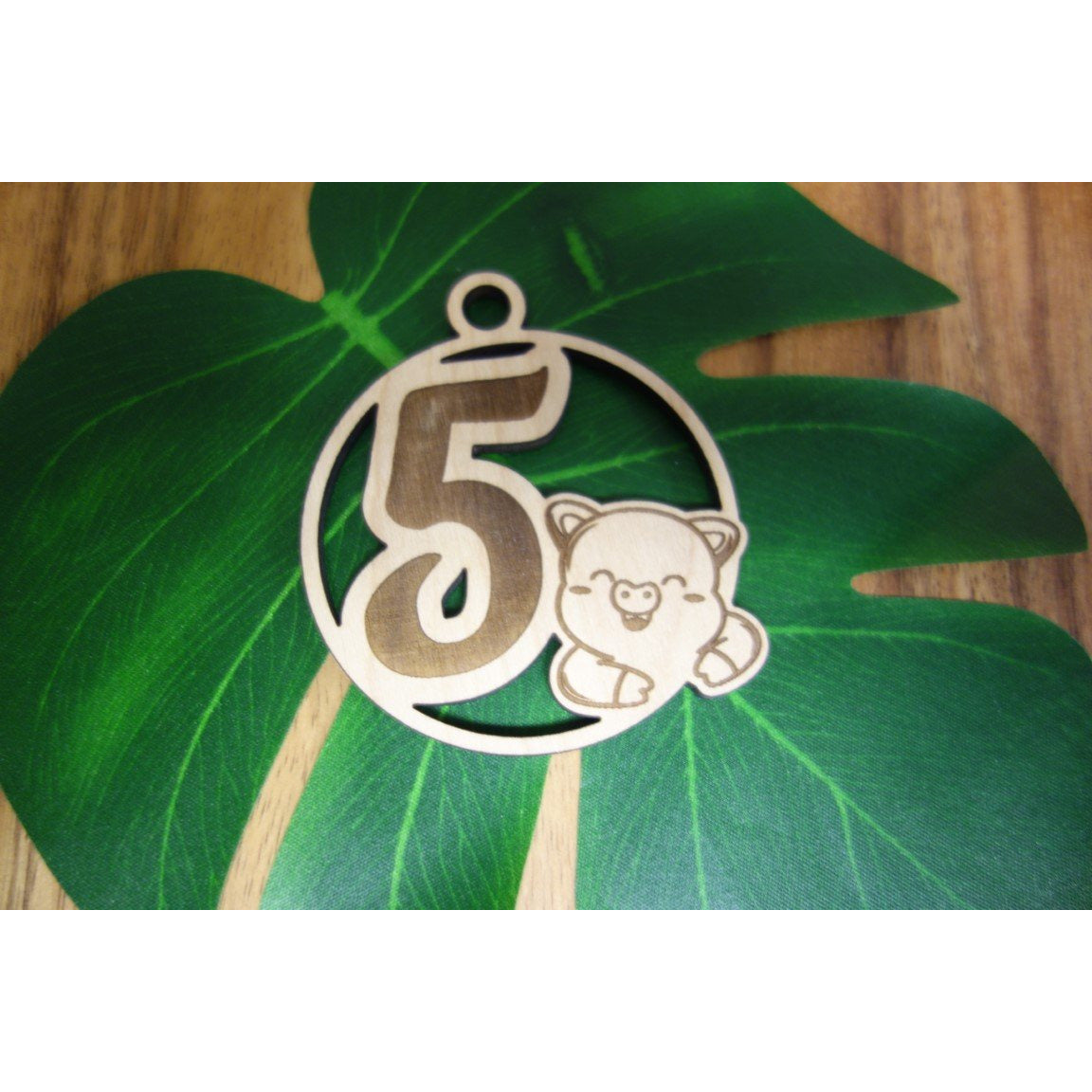 12 Days of Christmas Day 5 Wood Keepsake Ornament