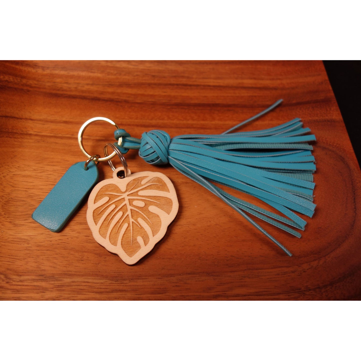 NEW ITEM: Monstera Wood Keychain