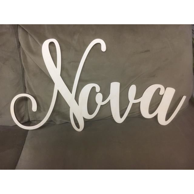 *CUSTOM ORDER* Wood Name Sign