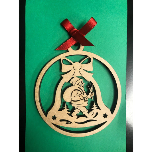 Santa Bell Ornament