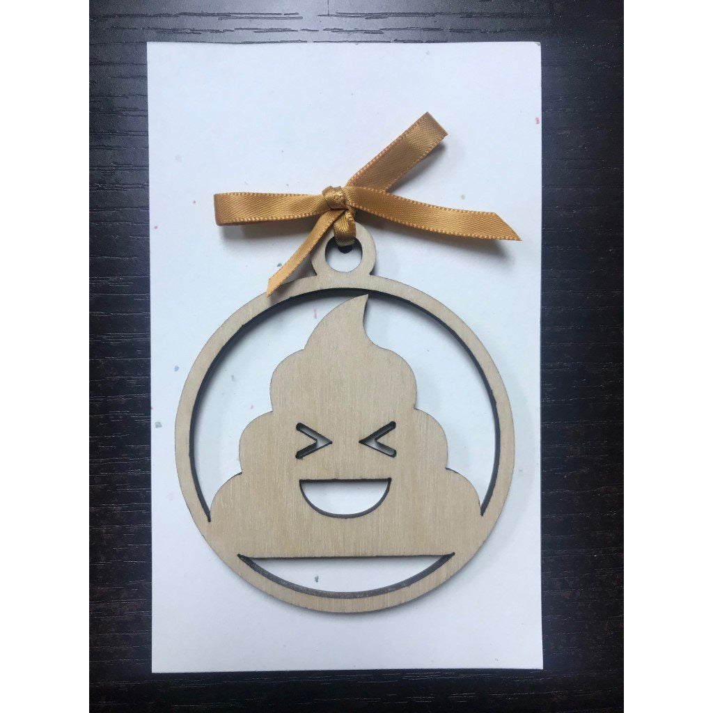 Poop Emoji Ornament
