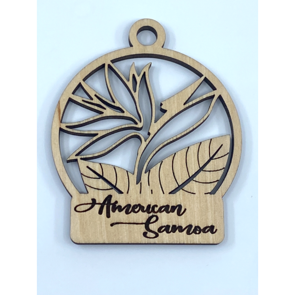 American Samoa Bird Of Paradise Keepsake Ornament