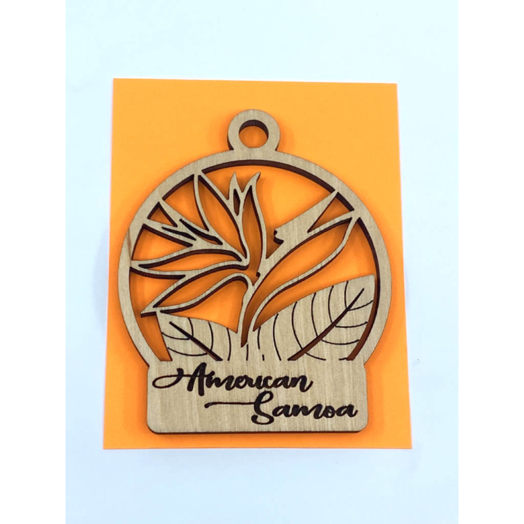 American Samoa Bird Of Paradise Keepsake Ornament