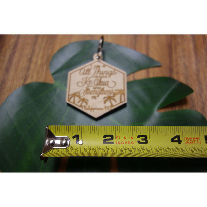 Philippians 4:13 "I Can Do All Things" Wood Keychain