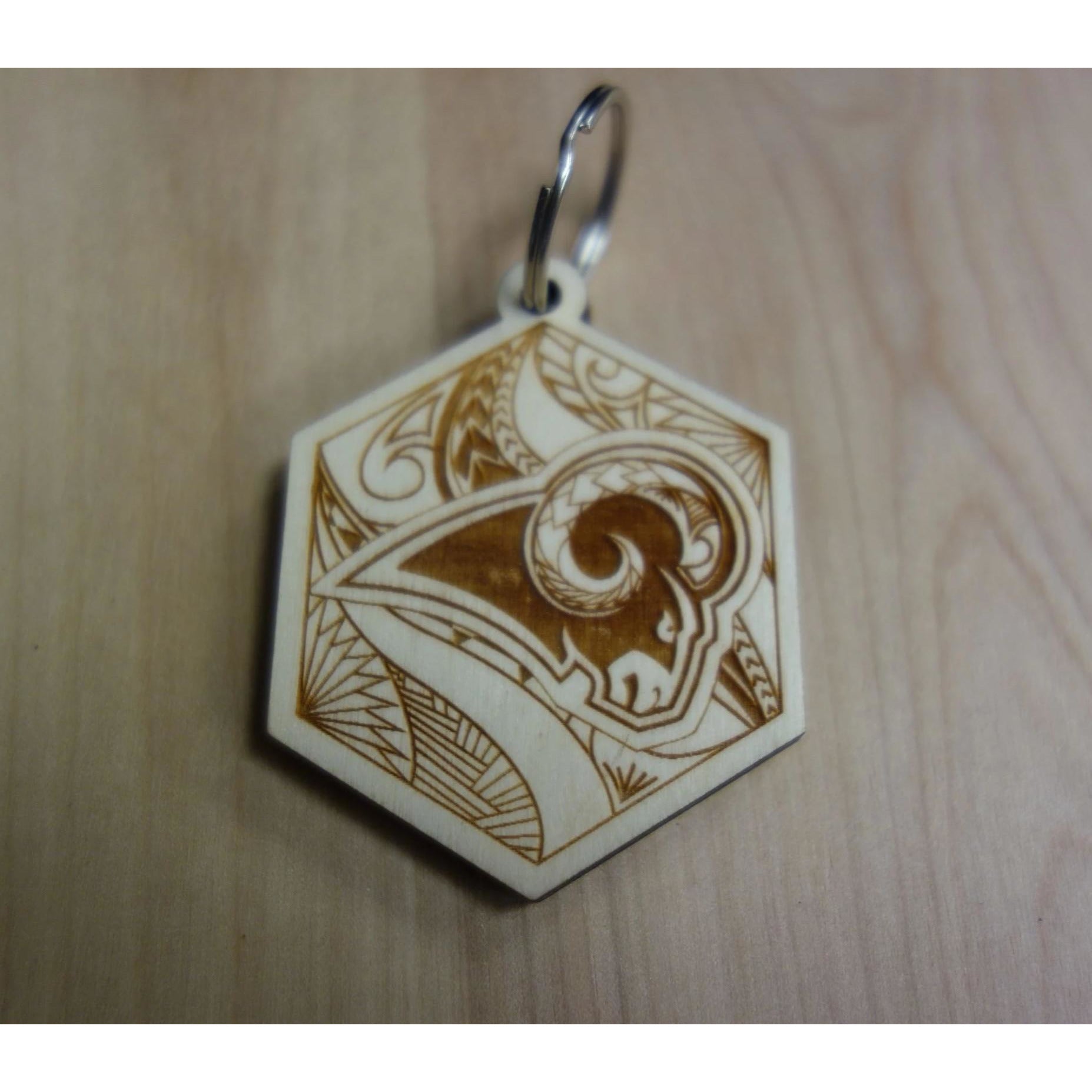 Rams Inspired Tribal Keychain – Aloha Cuts / Aloha Overstock