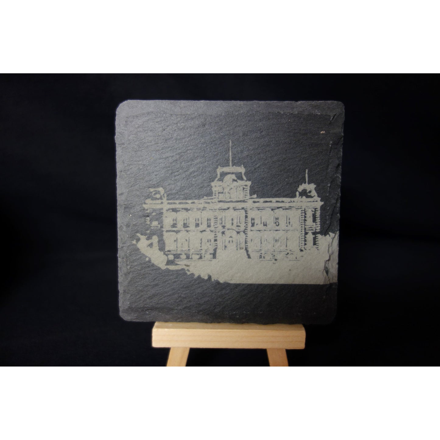 Set of 4 Slate Coasters - Iconic Hawaiian Landmarks