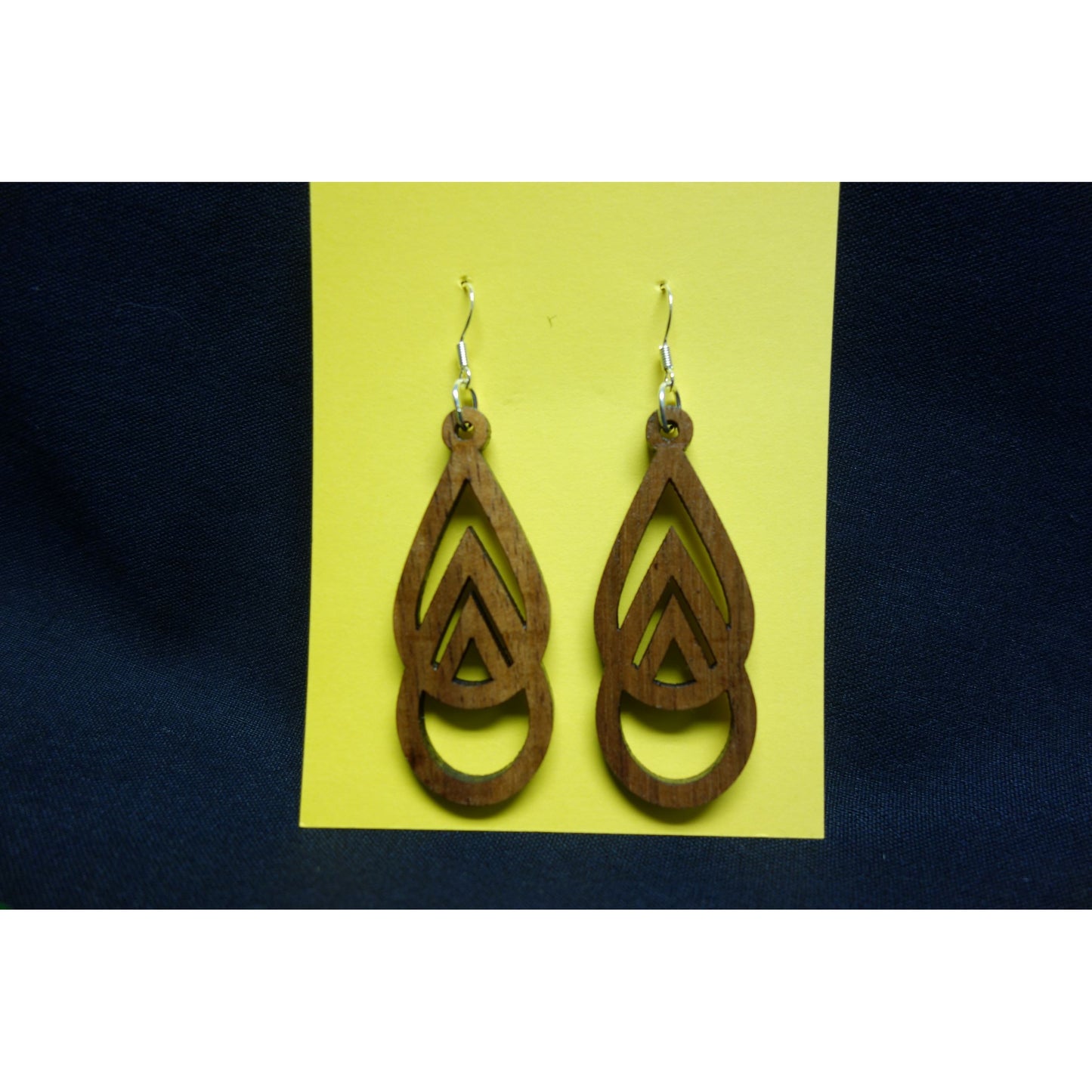 Koa Wood Mauka to Makai Triangle Earrings