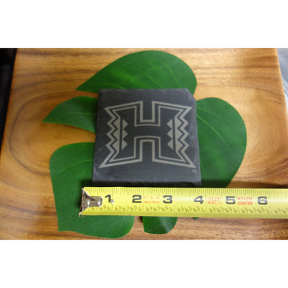 Set of 4 Slate Coasters - Officially Licensed University of Hawaii Logos