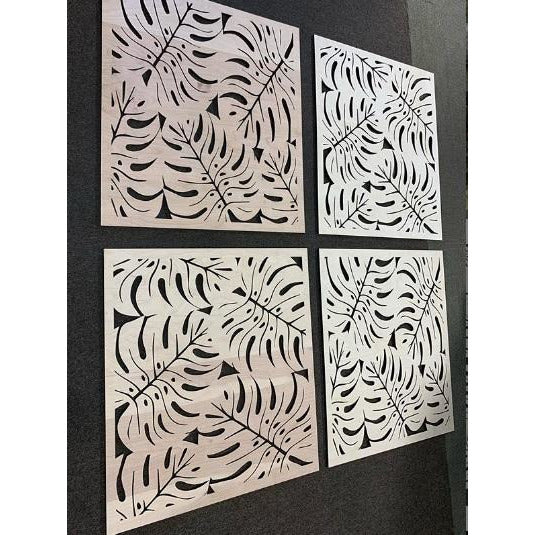 *CUSTOM ORDER* Monstera Leaves Panel, LARGE